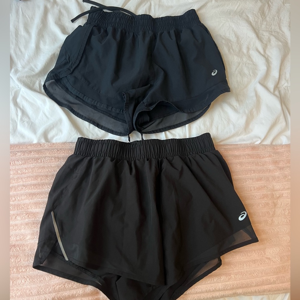 Asics Women's Black Athletic Shorts